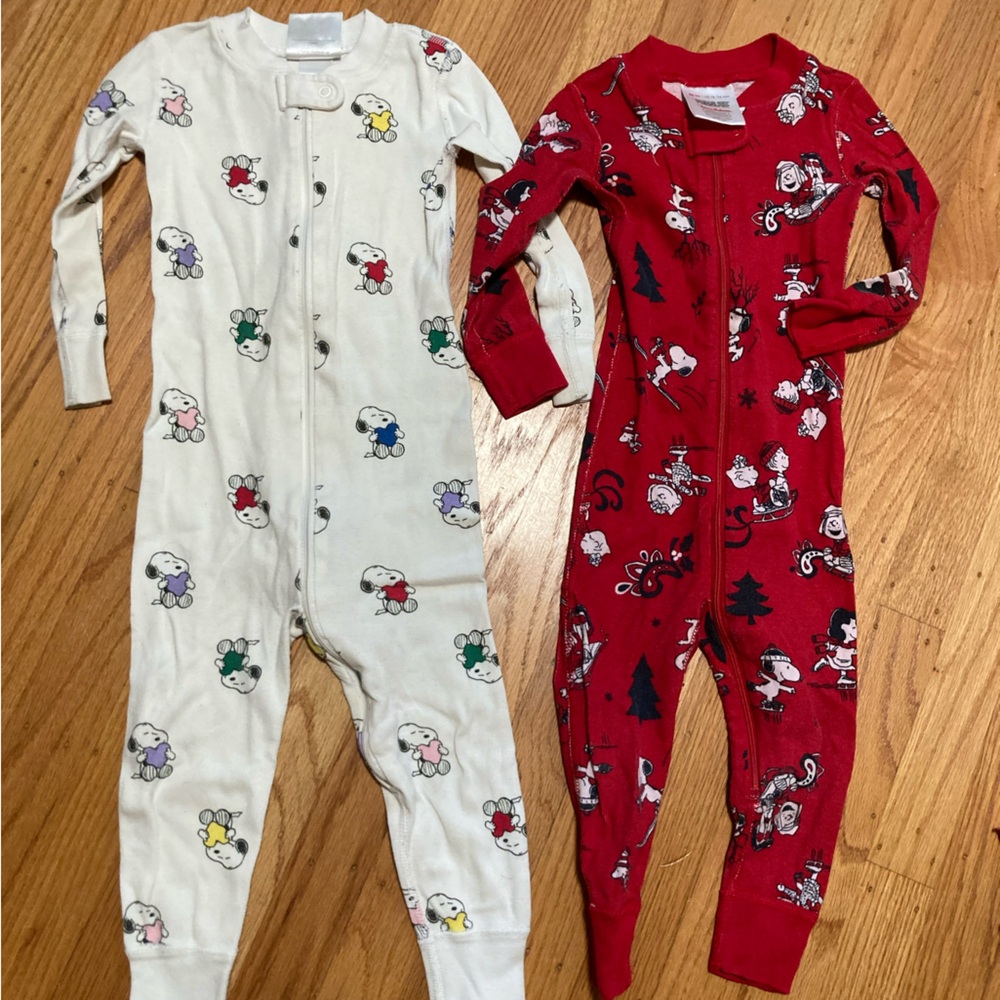 Hanna Andersson 1-piece pajamas Snoopy/Peanuts theme 80cm, 85 cm
